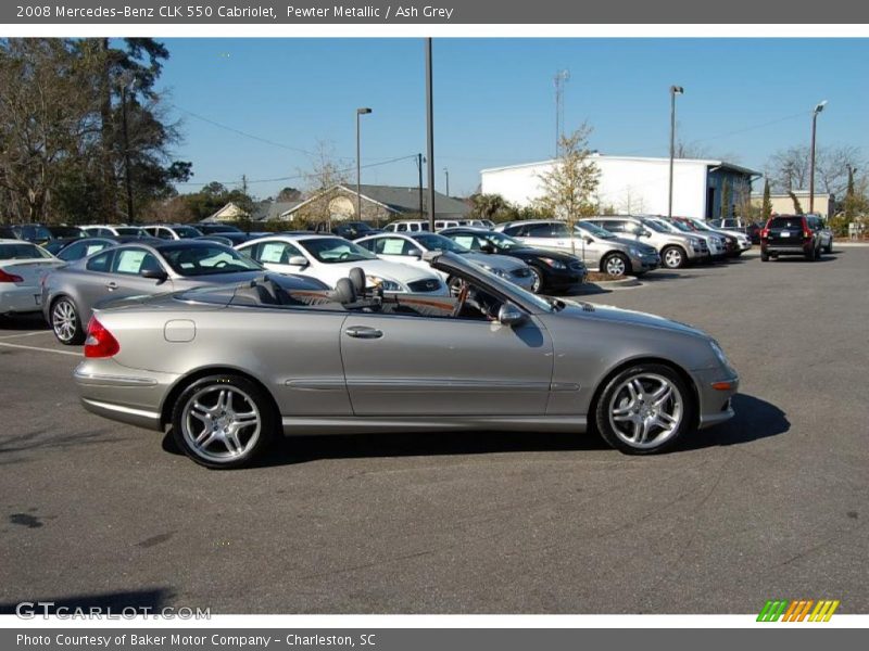 Pewter Metallic / Ash Grey 2008 Mercedes-Benz CLK 550 Cabriolet
