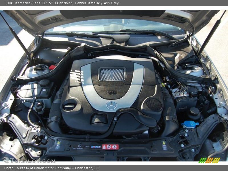 Pewter Metallic / Ash Grey 2008 Mercedes-Benz CLK 550 Cabriolet