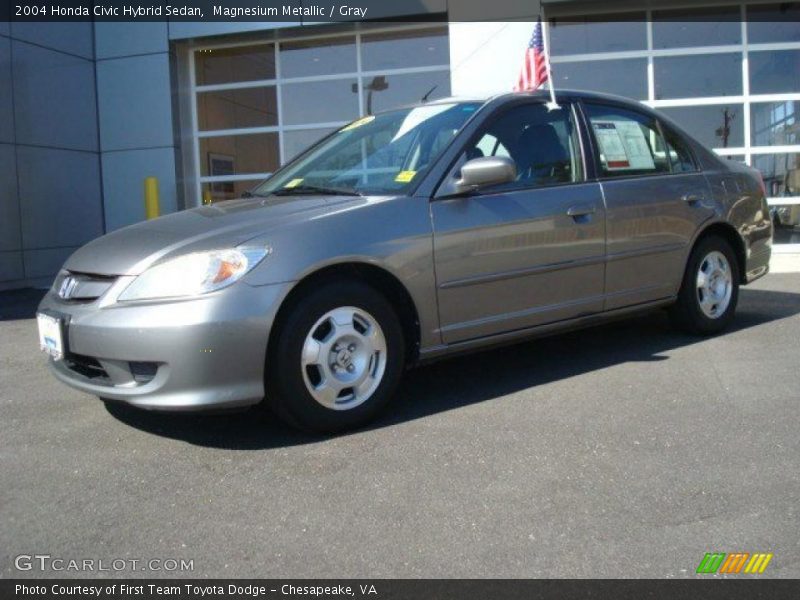 Magnesium Metallic / Gray 2004 Honda Civic Hybrid Sedan