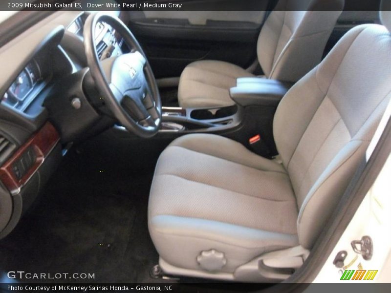 Dover White Pearl / Medium Gray 2009 Mitsubishi Galant ES