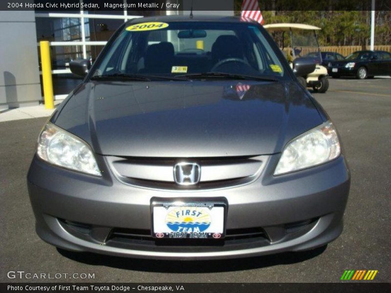 Magnesium Metallic / Gray 2004 Honda Civic Hybrid Sedan