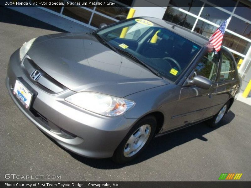Magnesium Metallic / Gray 2004 Honda Civic Hybrid Sedan