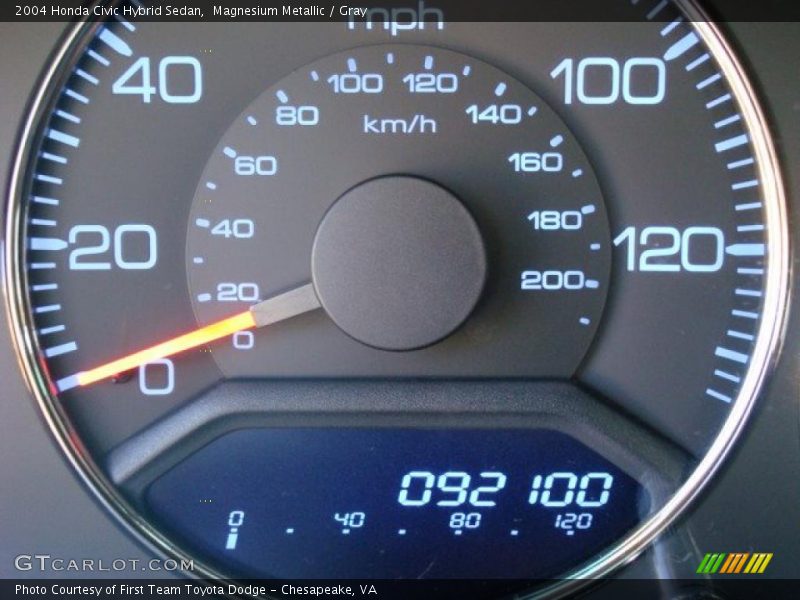 Magnesium Metallic / Gray 2004 Honda Civic Hybrid Sedan