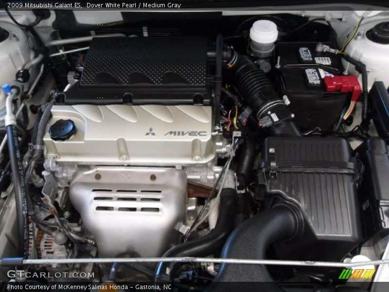 Dover White Pearl / Medium Gray 2009 Mitsubishi Galant ES