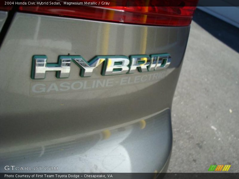 Magnesium Metallic / Gray 2004 Honda Civic Hybrid Sedan