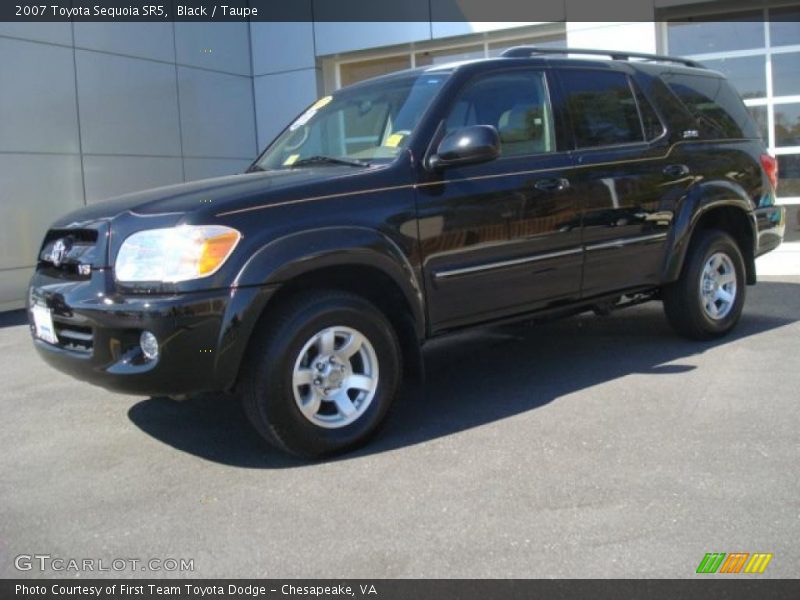 Black / Taupe 2007 Toyota Sequoia SR5