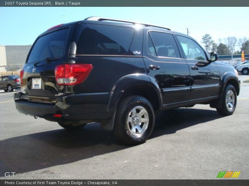 Black / Taupe 2007 Toyota Sequoia SR5