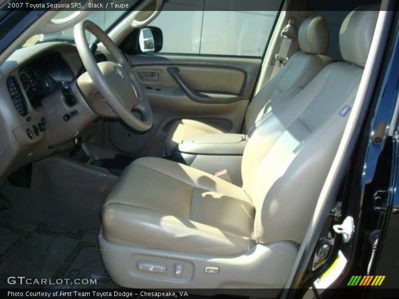 Black / Taupe 2007 Toyota Sequoia SR5
