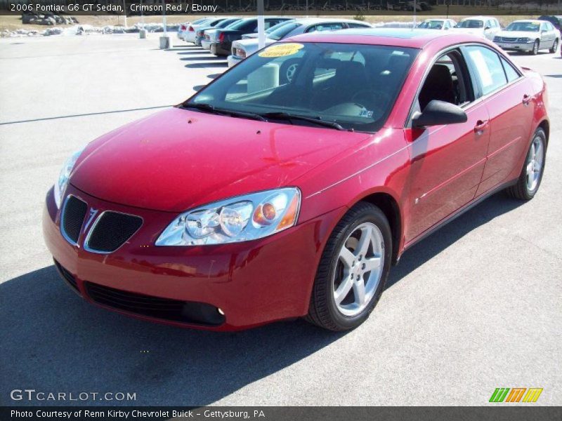 Crimson Red / Ebony 2006 Pontiac G6 GT Sedan