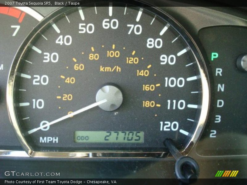 Black / Taupe 2007 Toyota Sequoia SR5