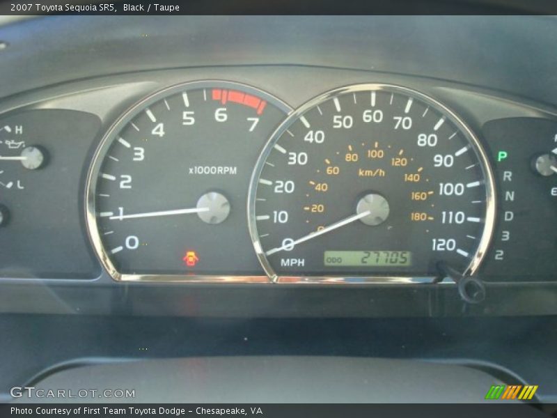 Black / Taupe 2007 Toyota Sequoia SR5