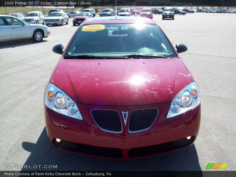 Crimson Red / Ebony 2006 Pontiac G6 GT Sedan