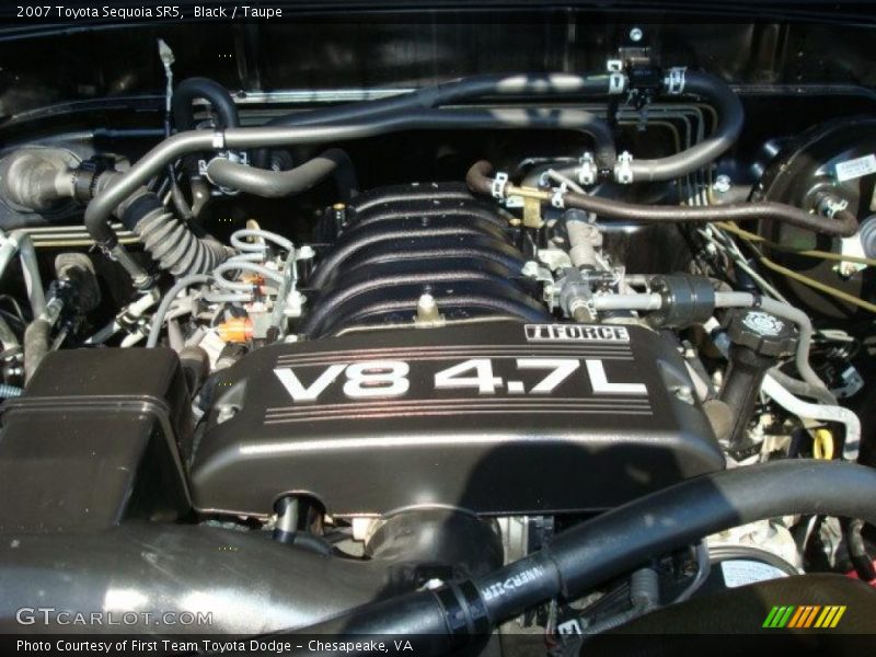 Black / Taupe 2007 Toyota Sequoia SR5