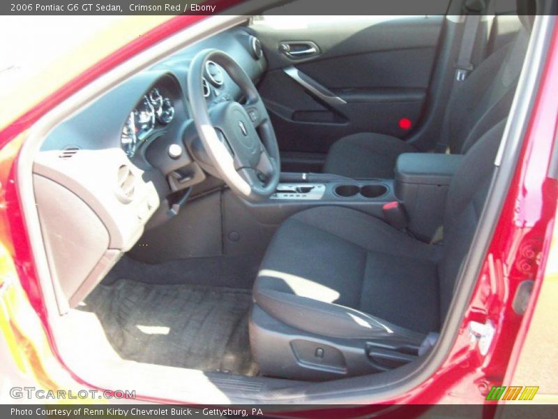 Crimson Red / Ebony 2006 Pontiac G6 GT Sedan