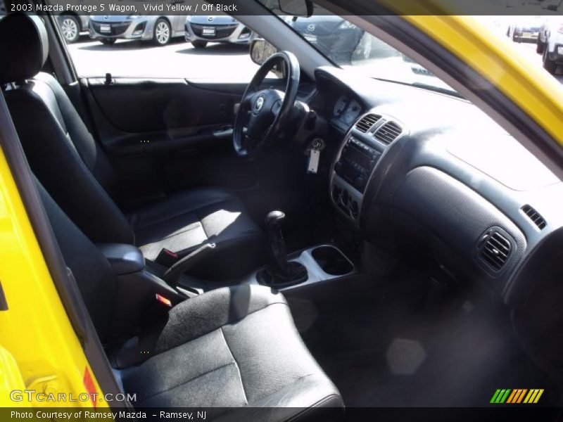 Vivid Yellow / Off Black 2003 Mazda Protege 5 Wagon
