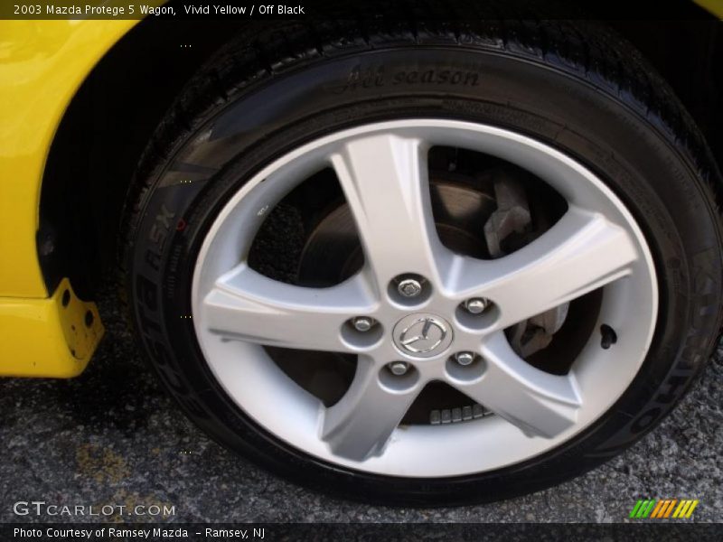 Vivid Yellow / Off Black 2003 Mazda Protege 5 Wagon