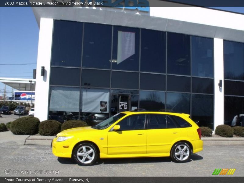 Vivid Yellow / Off Black 2003 Mazda Protege 5 Wagon