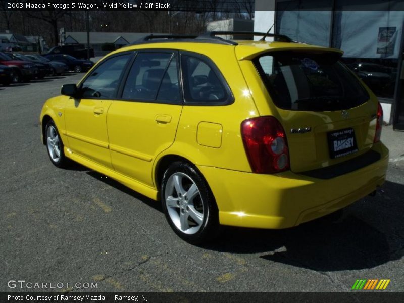 Vivid Yellow / Off Black 2003 Mazda Protege 5 Wagon