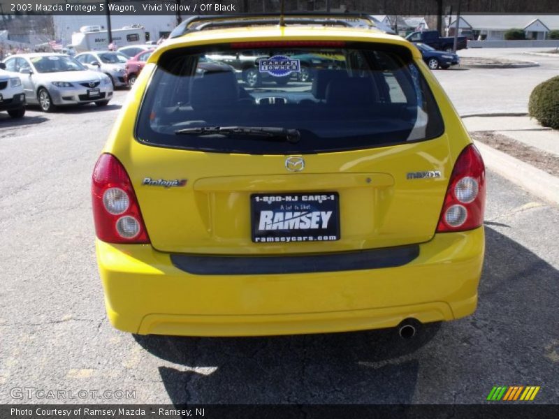 Vivid Yellow / Off Black 2003 Mazda Protege 5 Wagon