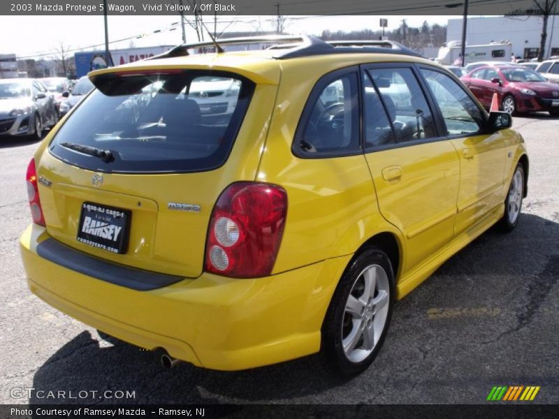 Vivid Yellow / Off Black 2003 Mazda Protege 5 Wagon