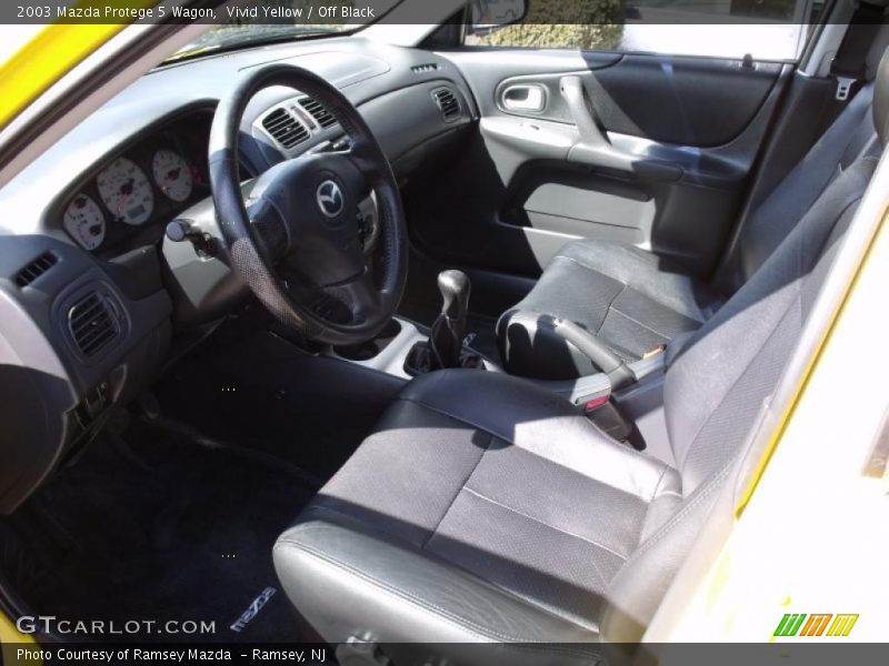 Vivid Yellow / Off Black 2003 Mazda Protege 5 Wagon