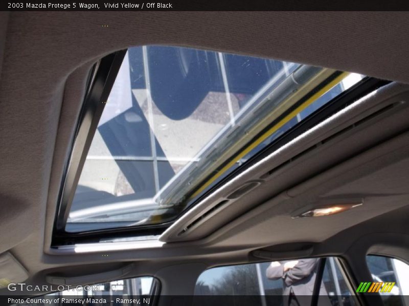 Vivid Yellow / Off Black 2003 Mazda Protege 5 Wagon