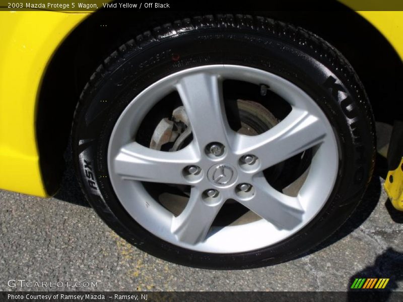 Vivid Yellow / Off Black 2003 Mazda Protege 5 Wagon