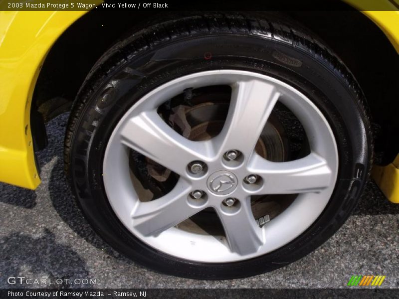 Vivid Yellow / Off Black 2003 Mazda Protege 5 Wagon
