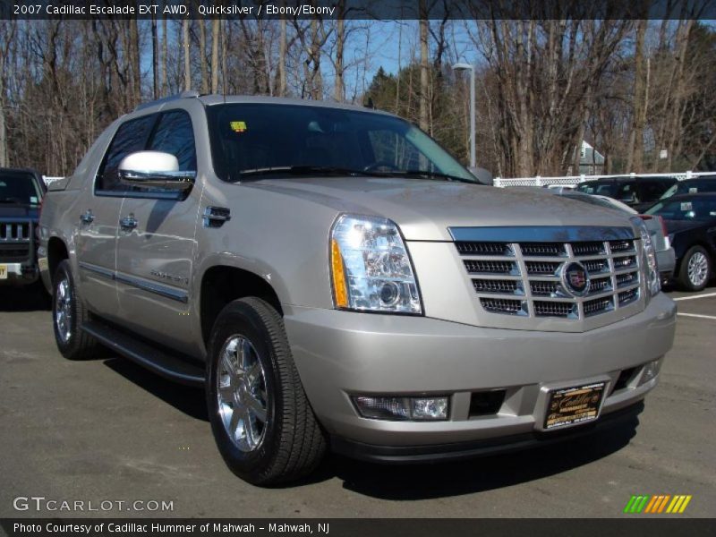 Quicksilver / Ebony/Ebony 2007 Cadillac Escalade EXT AWD