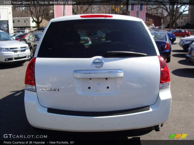 Nordic White Pearl / Beige 2007 Nissan Quest 3.5