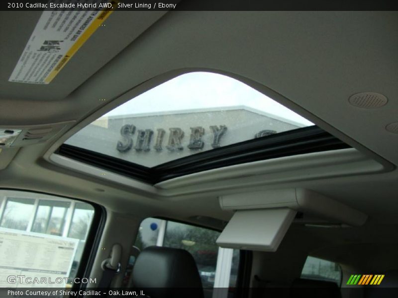 Silver Lining / Ebony 2010 Cadillac Escalade Hybrid AWD