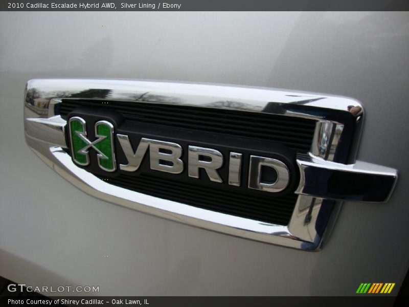 Silver Lining / Ebony 2010 Cadillac Escalade Hybrid AWD