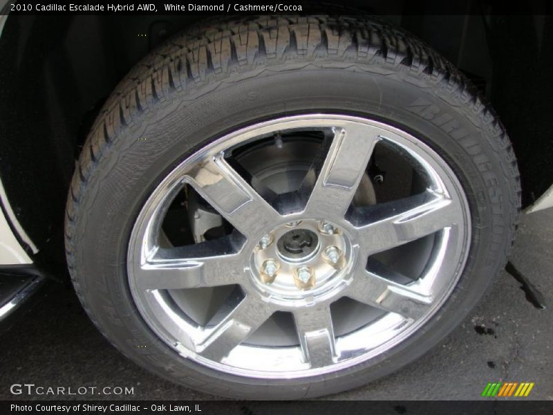 White Diamond / Cashmere/Cocoa 2010 Cadillac Escalade Hybrid AWD