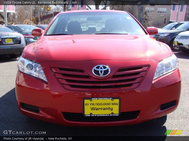 Barcelona Red Metallic / Ash 2009 Toyota Camry LE