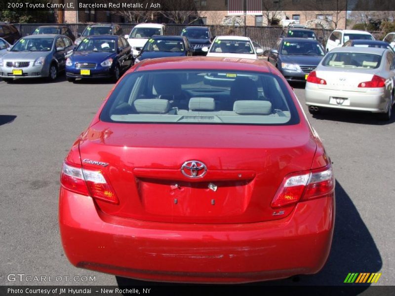 Barcelona Red Metallic / Ash 2009 Toyota Camry LE