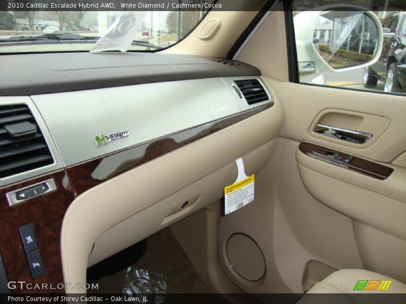 White Diamond / Cashmere/Cocoa 2010 Cadillac Escalade Hybrid AWD