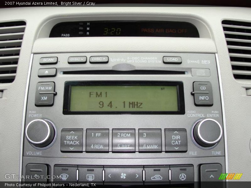 Bright Silver / Gray 2007 Hyundai Azera Limited
