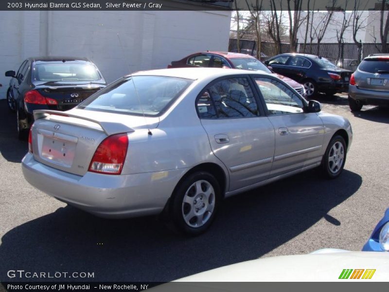 Silver Pewter / Gray 2003 Hyundai Elantra GLS Sedan
