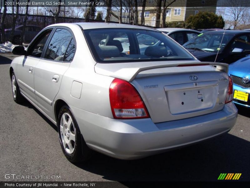 Silver Pewter / Gray 2003 Hyundai Elantra GLS Sedan