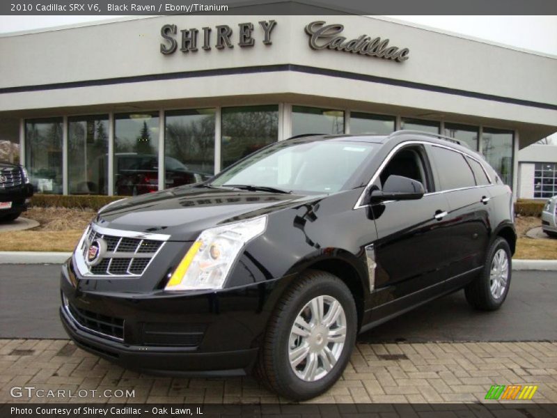 Black Raven / Ebony/Titanium 2010 Cadillac SRX V6