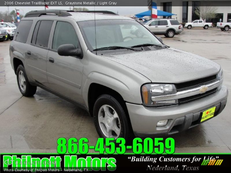 Graystone Metallic / Light Gray 2006 Chevrolet TrailBlazer EXT LS