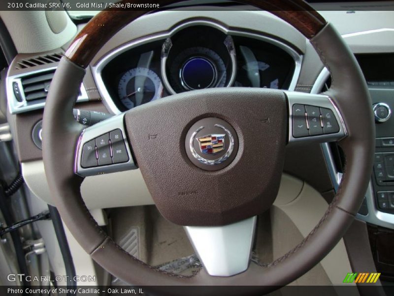 Gold Mist / Shale/Brownstone 2010 Cadillac SRX V6