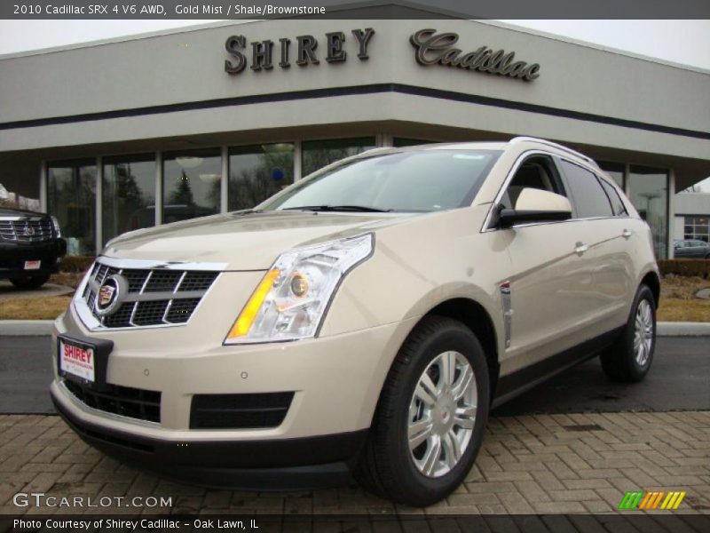 Gold Mist / Shale/Brownstone 2010 Cadillac SRX 4 V6 AWD