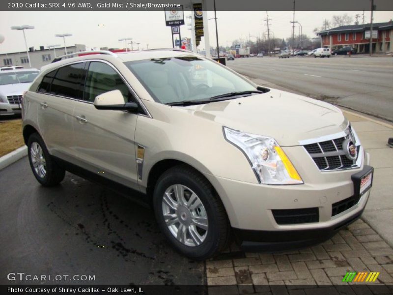 Gold Mist / Shale/Brownstone 2010 Cadillac SRX 4 V6 AWD