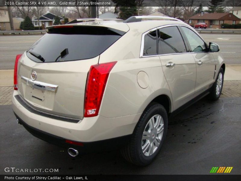 Gold Mist / Shale/Brownstone 2010 Cadillac SRX 4 V6 AWD