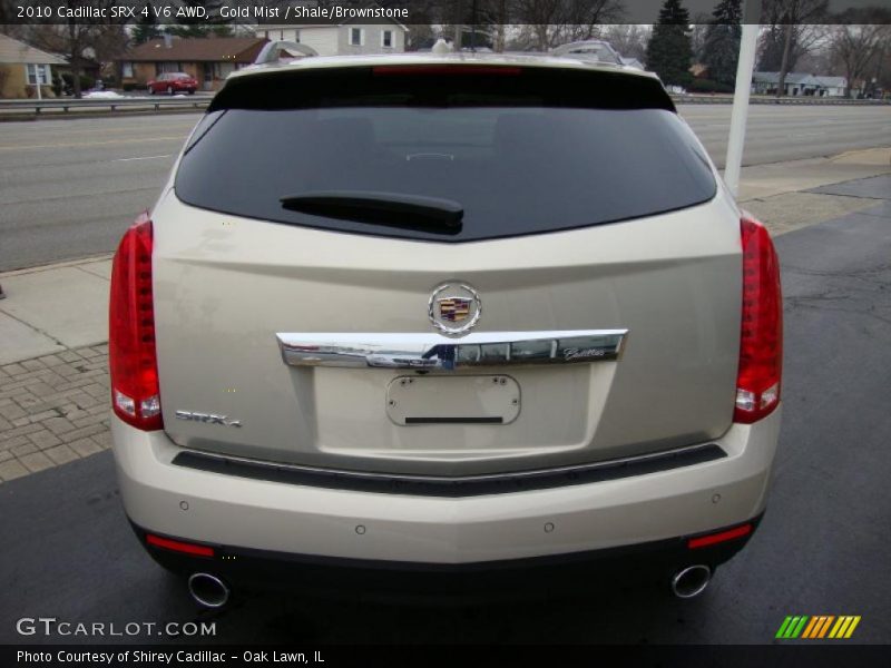 Gold Mist / Shale/Brownstone 2010 Cadillac SRX 4 V6 AWD