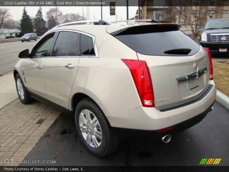Gold Mist / Shale/Brownstone 2010 Cadillac SRX 4 V6 AWD