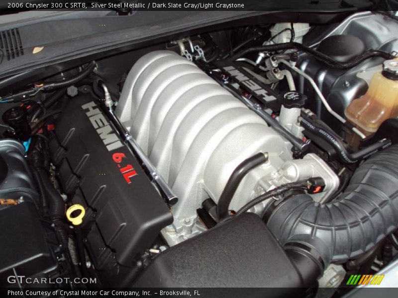 Silver Steel Metallic / Dark Slate Gray/Light Graystone 2006 Chrysler 300 C SRT8