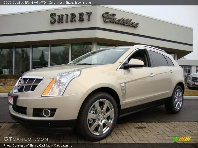 Gold Mist / Shale/Brownstone 2010 Cadillac SRX 4 V6 AWD