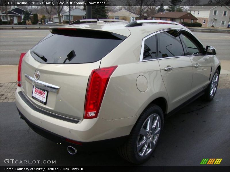Gold Mist / Shale/Brownstone 2010 Cadillac SRX 4 V6 AWD